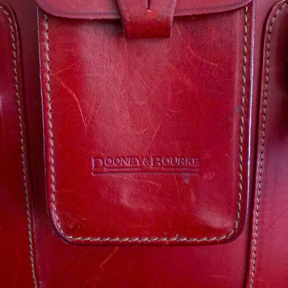 Dooney & Bourke Red Leather “Mini” ALTO Satchel Made in Italy🇮🇹 - Picture 3 of 12